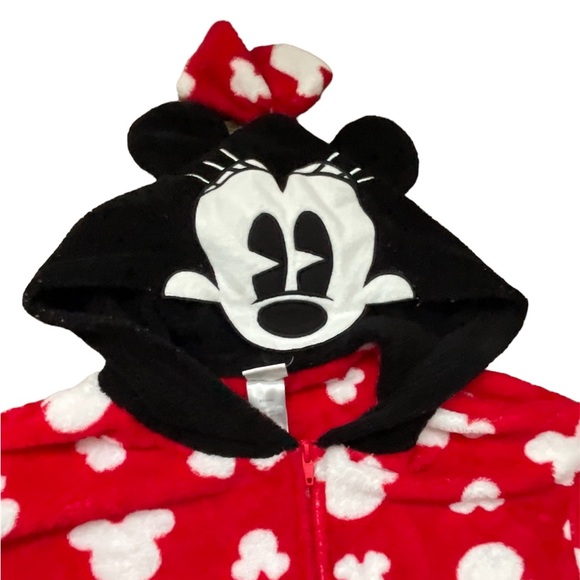 Disney Minnie Mouse Soft Cozy Sleepwear Adult Onesie Pajama One Piece (size M) - Picture 2 of 6